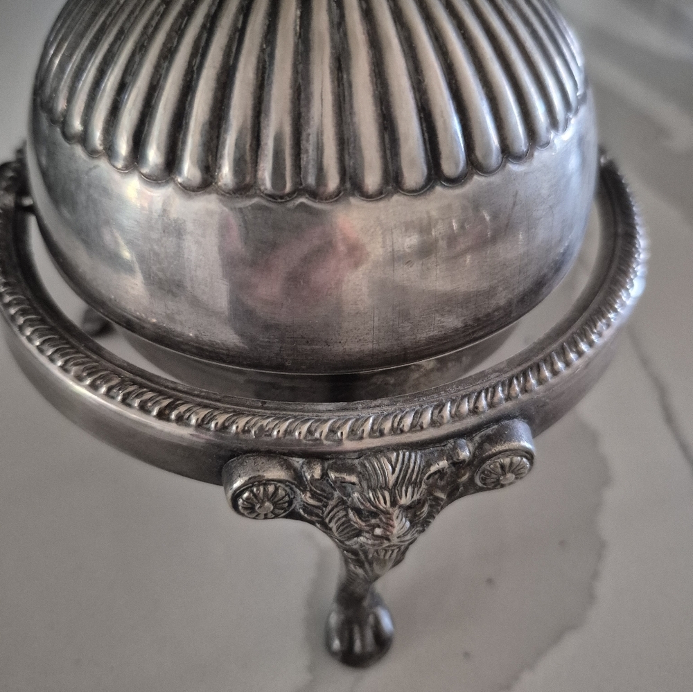 Ornate Silver Bell with Intricate Design